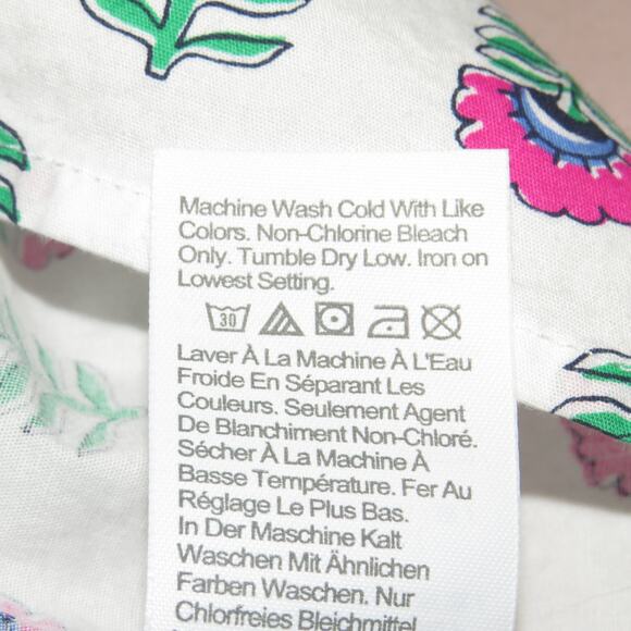 Crewcuts White Floral Print Smocked Waist Tiered Girls Skort - Picture 7 of 7